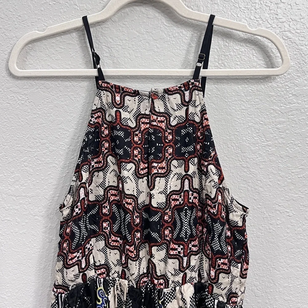 NEW ANTHROPOLOGIE BHANUNI BY JYOTI SLEEVELESS BLACK FLORAL MAXI DRESS SIZE 6 - Picture 8 of 12